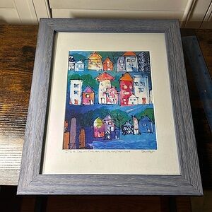 Signed art print 16”x13”x.75”